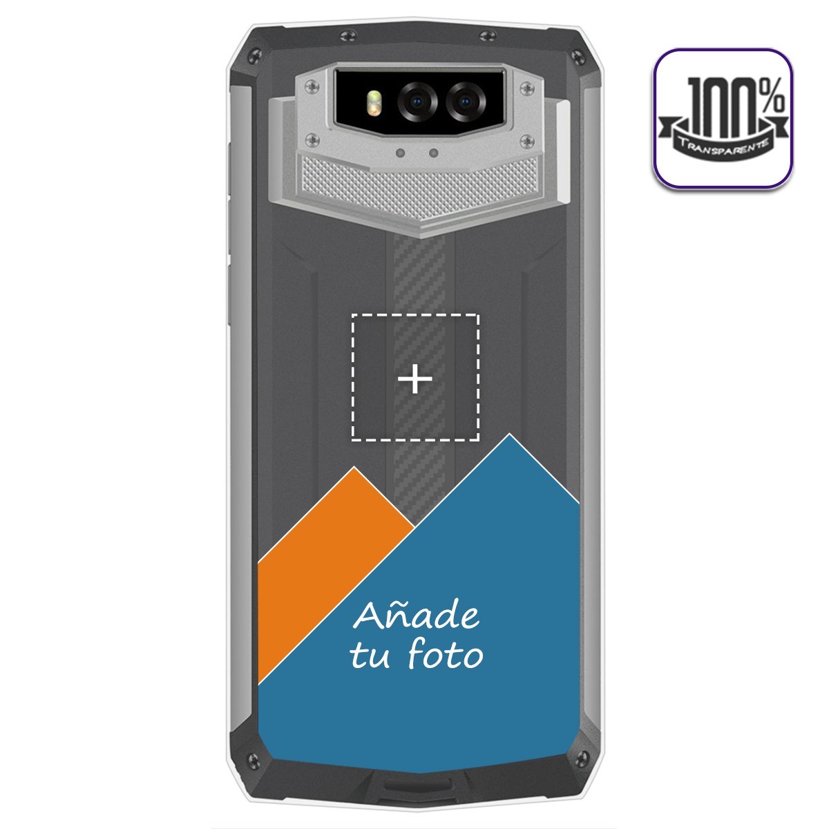 Personaliza tu Funda Gel Silicona Transparente con tu Fotografia para Blackview BV9100 dibujo personalizada