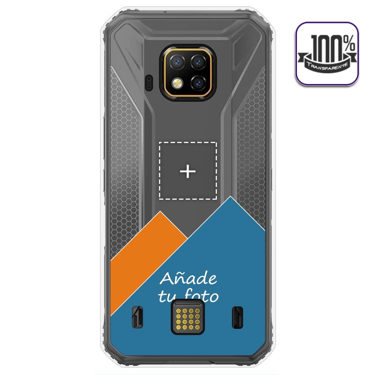 Personaliza tu Funda Gel Silicona Transparente con tu Fotografia para Doogee S95 Pro dibujo personalizada