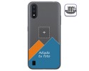 Personaliza tu Funda Gel Silicona Transparente con tu Fotografia para Samsung Galaxy A01 dibujo personalizada