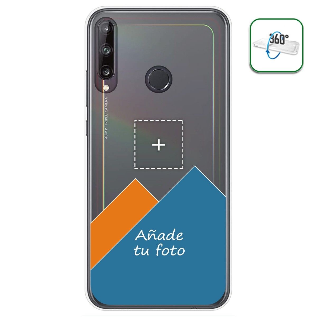 Personaliza tu Funda Pc + Tpu 360 con tu Fotografia para Huawei P40 Lite E dibujo personalizada