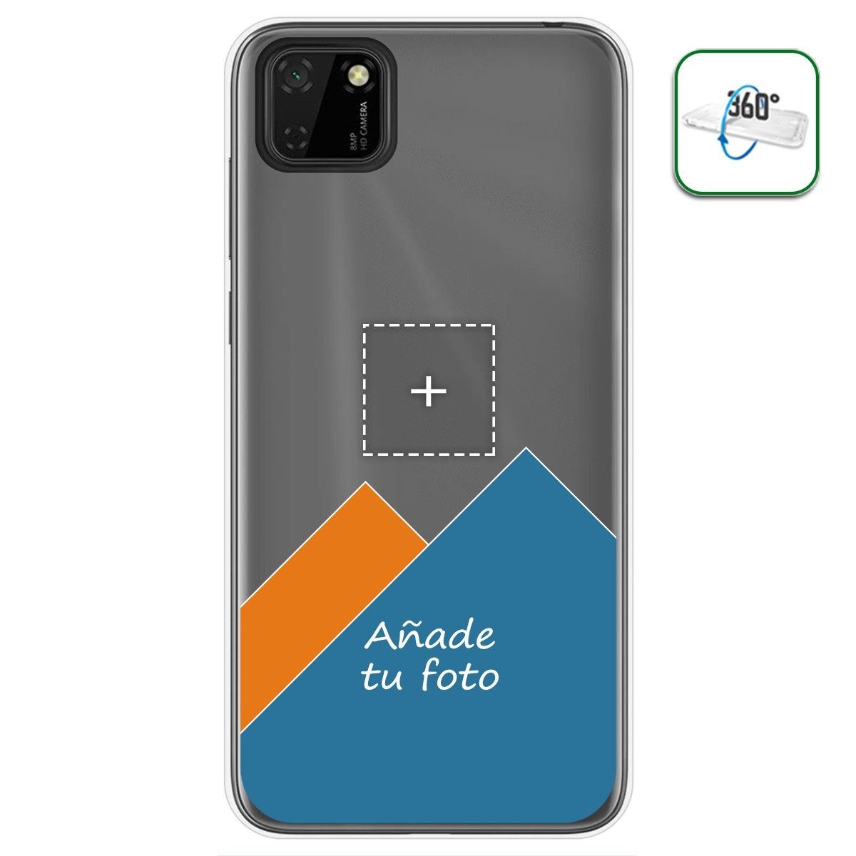 Personaliza tu Funda Pc + Tpu 360 con tu Fotografia para Huawei Y5p dibujo personalizada