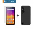 Pack 2 En 1 Funda Gel Transparente + Protector Cristal Templado para Blackview BV9900 / BV 9900 PRO
