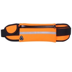 Cinturón Riñonera Deportivo con Bolsillos y Soporte para Botella color Naranja