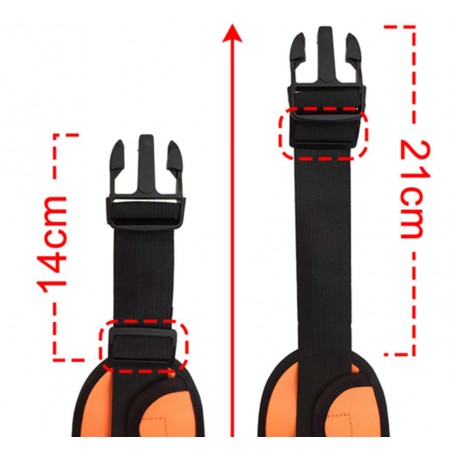 Cinturón Riñonera Deportivo con Bolsillos y Soporte para Botella color Naranja