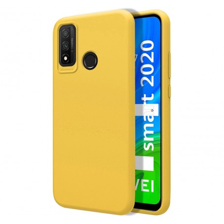 Funda Silicona Líquida Ultra Suave para Huawei P Smart 2020 color Amarilla