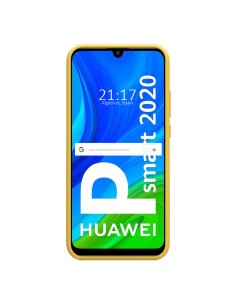 Funda Silicona Líquida Ultra Suave para Huawei P Smart 2020 color Amarilla