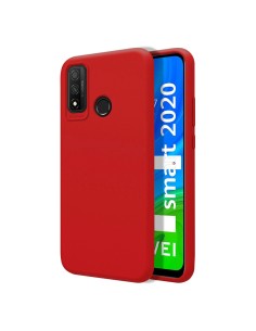 Funda Silicona Líquida Ultra Suave para Huawei P Smart 2020 color Roja