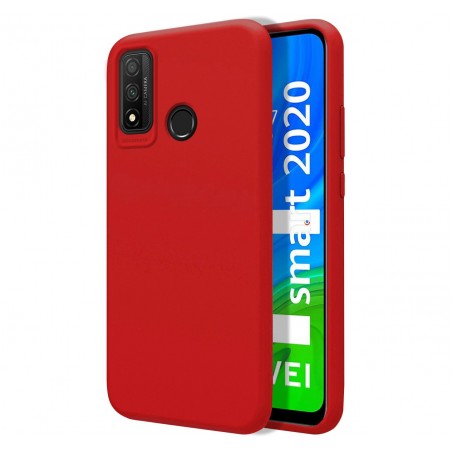 Funda Silicona Líquida Ultra Suave para Huawei P Smart 2020 color Roja