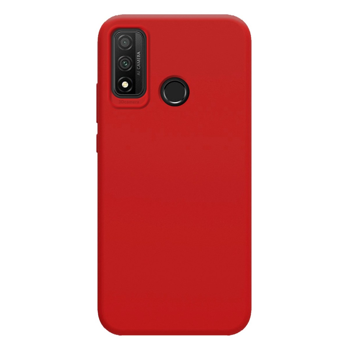 Funda Silicona Líquida Ultra Suave para Huawei P Smart 2020 color Roja