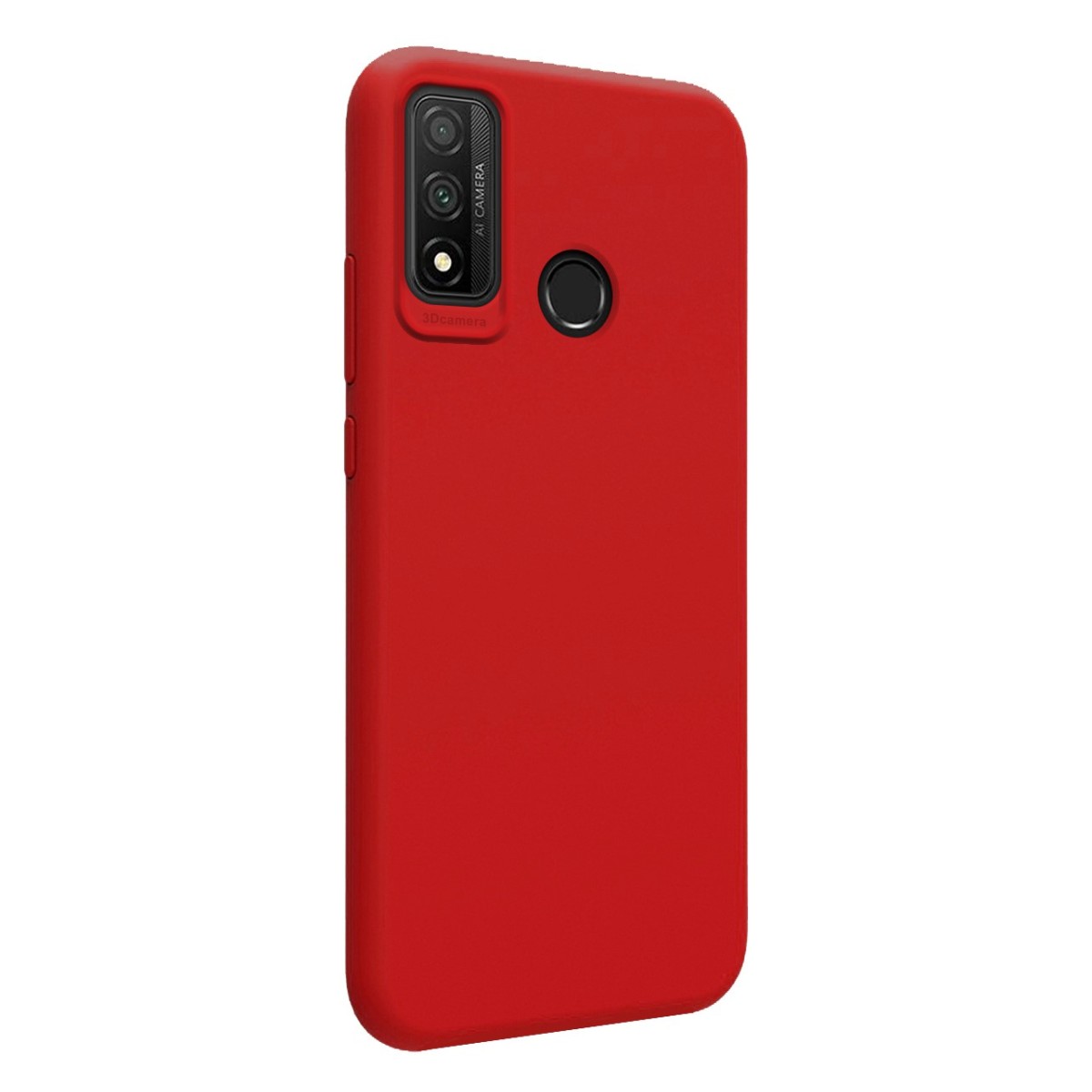 Funda Silicona Líquida Ultra Suave para Huawei P Smart 2020 color Roja