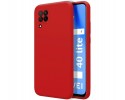 Funda Silicona Líquida Ultra Suave para Huawei P40 Lite color Roja