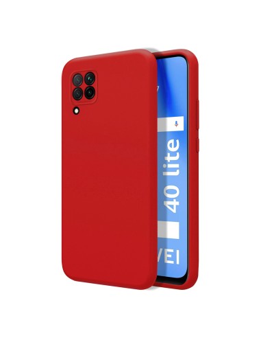 Funda Silicona Líquida Ultra Suave para Huawei P40 Lite color Roja