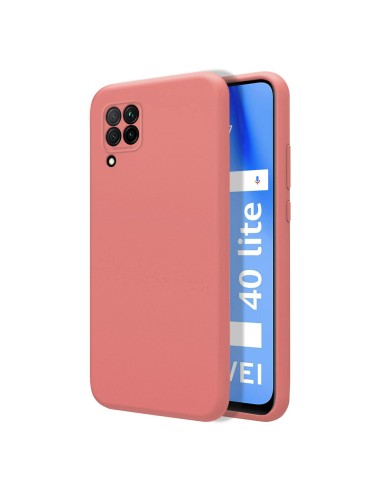 Funda Silicona Líquida Ultra Suave para Huawei P40 Lite color Rosa