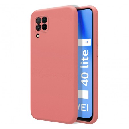Funda Silicona Líquida Ultra Suave para Huawei P40 Lite color Rosa
