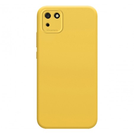 Funda Silicona Líquida Ultra Suave para Huawei Y5p color Amarilla