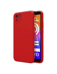 Funda Silicona Líquida Ultra Suave para Huawei Y5p color Roja