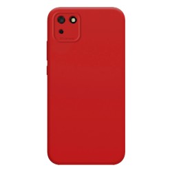 Funda Silicona Líquida Ultra Suave para Huawei Y5p color Roja 2