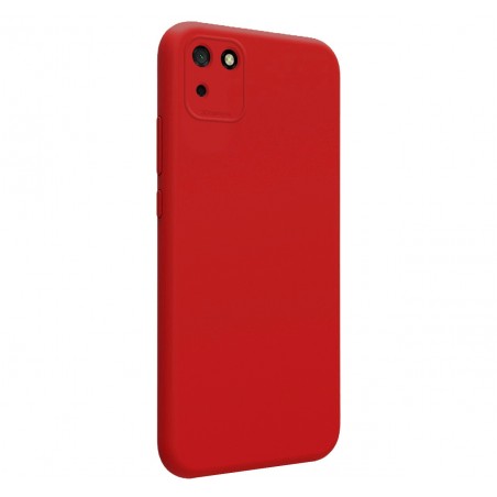 Funda Silicona Líquida Ultra Suave para Huawei Y5p color Roja