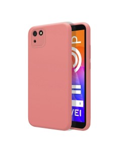 Funda Silicona Líquida Ultra Suave para Huawei Y5p color Rosa