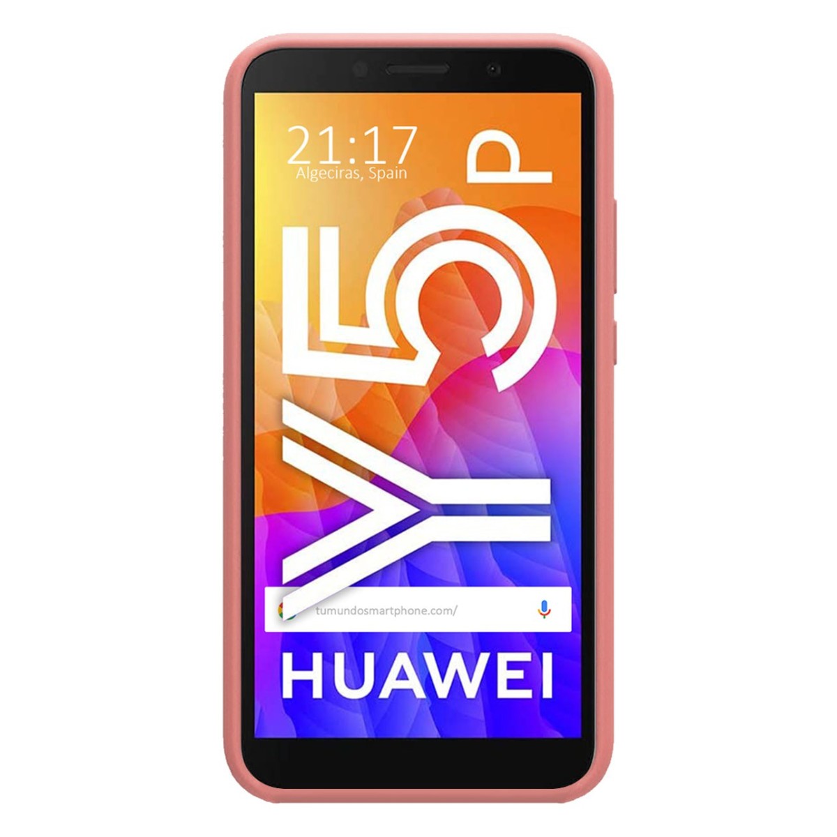 Funda Silicona Líquida Ultra Suave para Huawei Y5p color Rosa