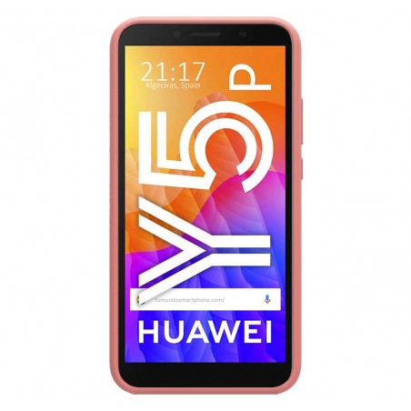Funda Silicona Líquida Ultra Suave para Huawei Y5p color Rosa