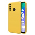 Funda Silicona Líquida Ultra Suave para Huawei Y6p color Amarilla