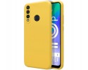 Funda Silicona Líquida Ultra Suave para Huawei Y6p color Amarilla