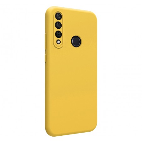 Funda Silicona Líquida Ultra Suave para Huawei Y6p color Amarilla