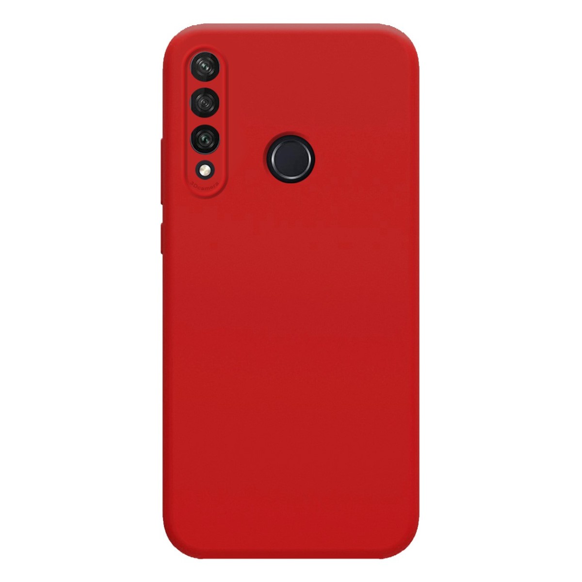 Funda Silicona Líquida Ultra Suave para Huawei Y6p color Roja