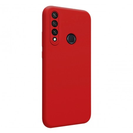 Funda Silicona Líquida Ultra Suave para Huawei Y6p color Roja