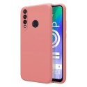 Funda Silicona Líquida Ultra Suave para Huawei Y6p color Rosa