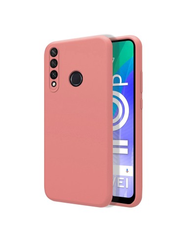 Funda Silicona Líquida Ultra Suave para Huawei Y6p color Rosa