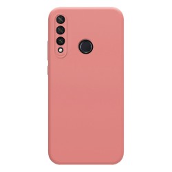 Funda Silicona Líquida Ultra Suave para Huawei Y6p color Rosa 2
