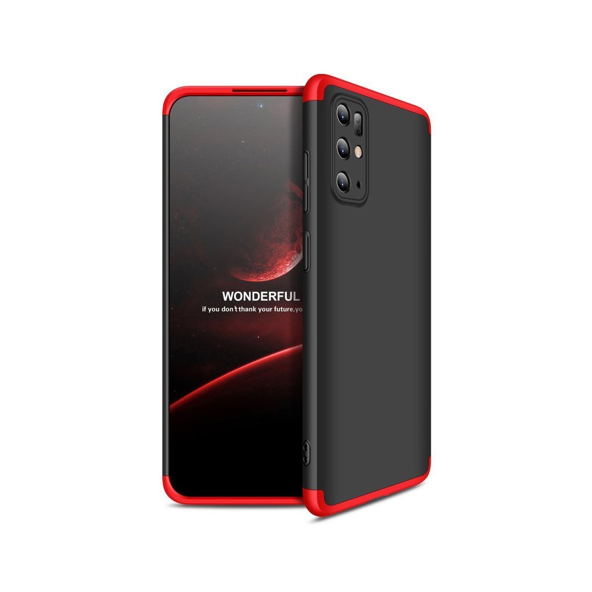 Funda Carcasa GKK 360 para Samsung Galaxy S20+ Plus Color Negra / Roja