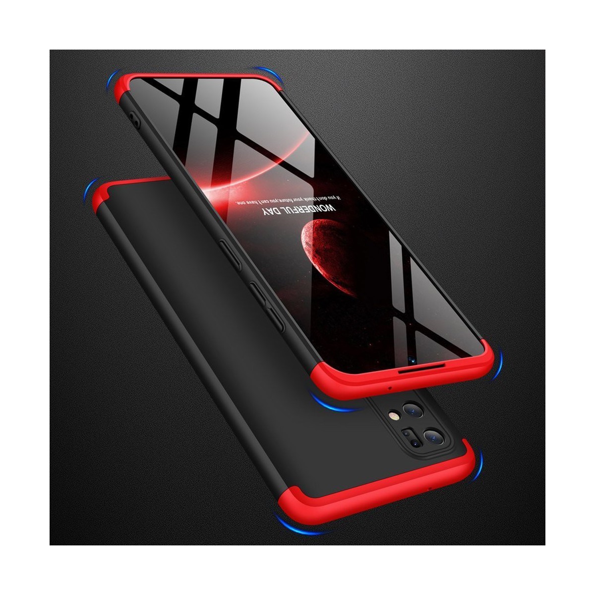 Funda Carcasa GKK 360 para Samsung Galaxy S20+ Plus Color Negra / Roja