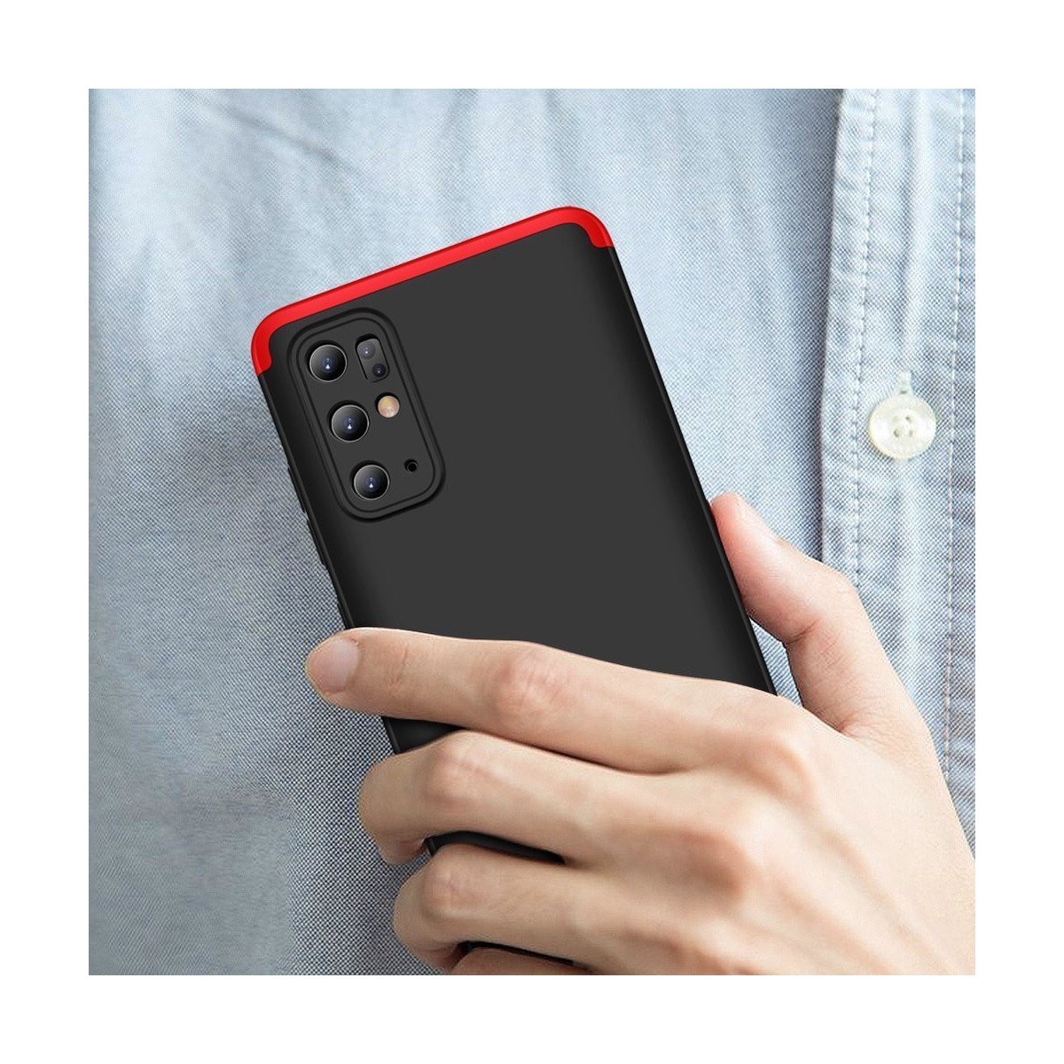 Funda Carcasa GKK 360 para Samsung Galaxy S20+ Plus Color Negra / Roja