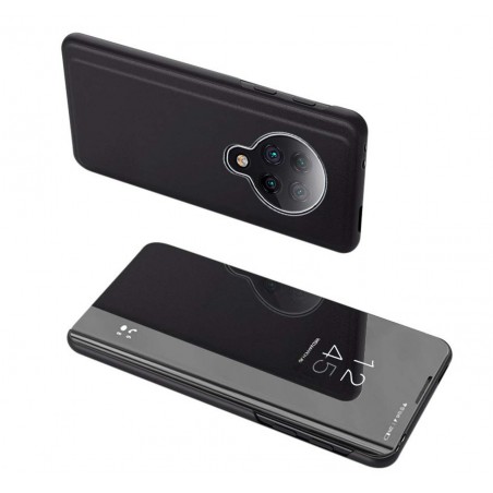 Funda Flip Cover Clear View para Xiaomi POCO F2 Pro color Negra
