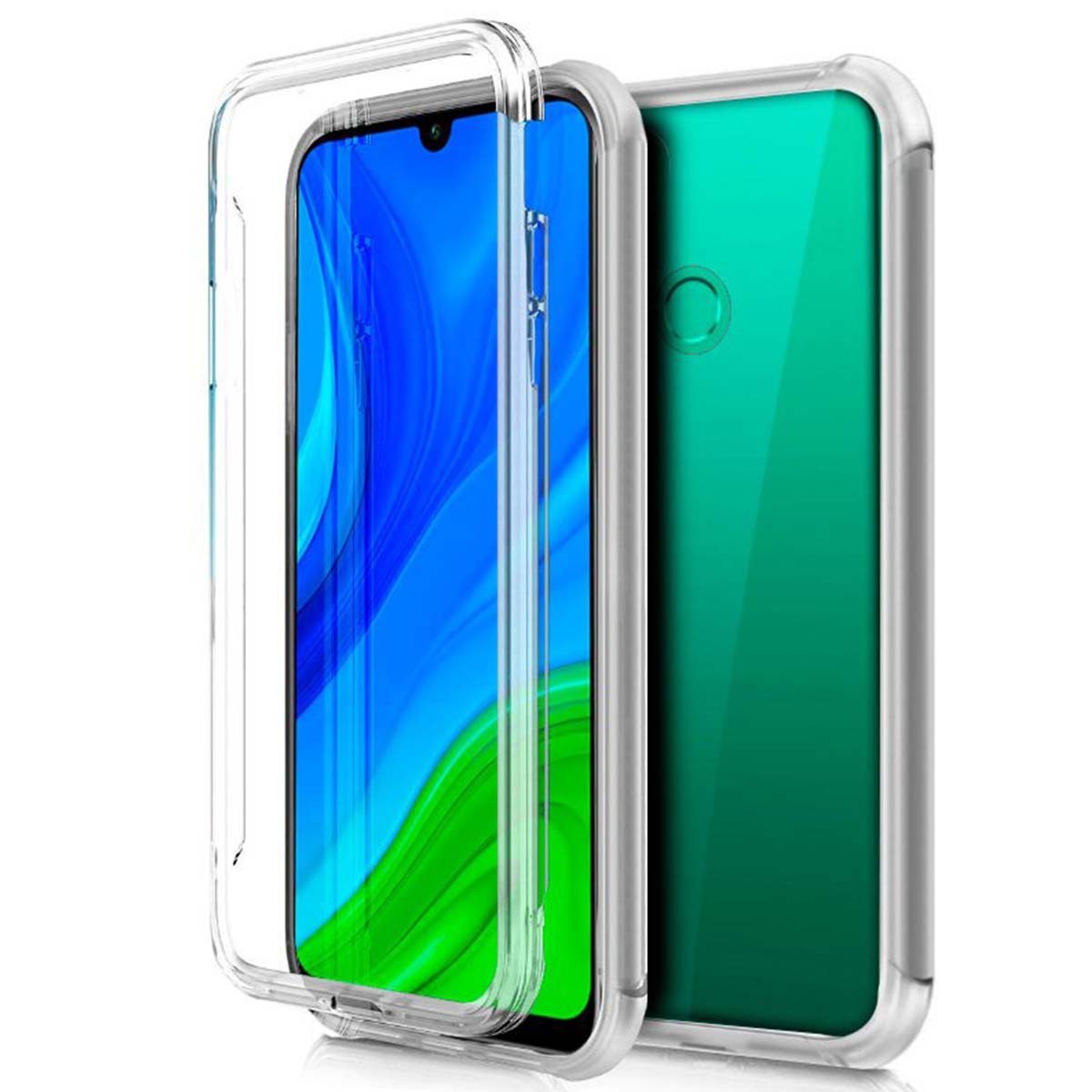 Funda Completa Transparente Pc + Tpu Full Body 360 para Huawei P Smart 2020