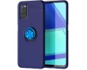 Funda Magnetica Soporte con Anillo Giratorio 360 para Oppo A52 / Oppo A72 Azul