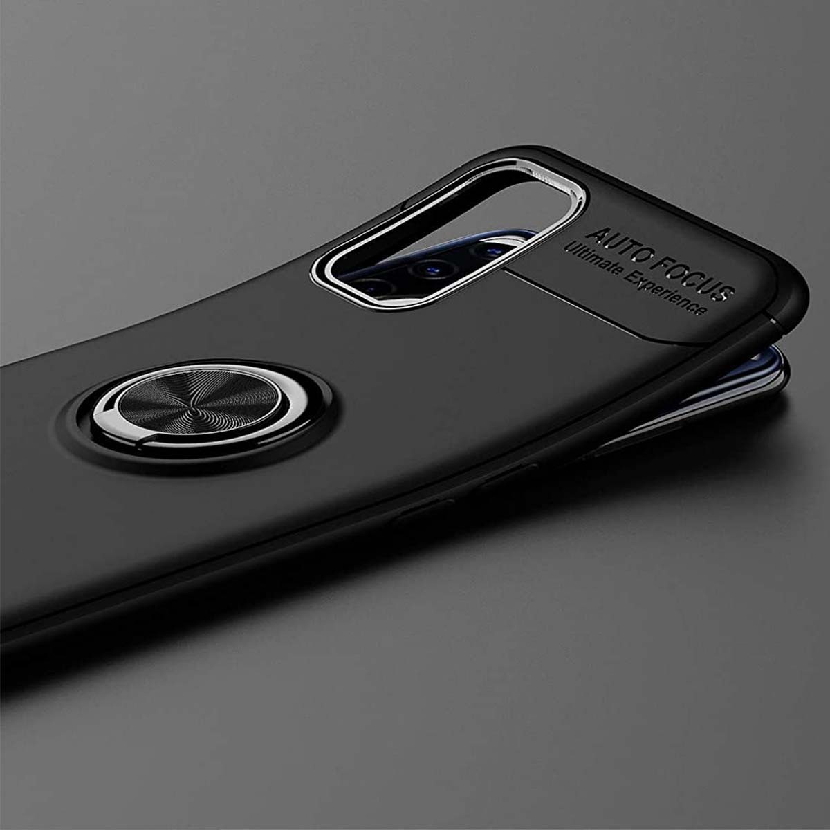 Funda Magnetica Soporte con Anillo Giratorio 360 para Oppo A52 / Oppo A72 Azul