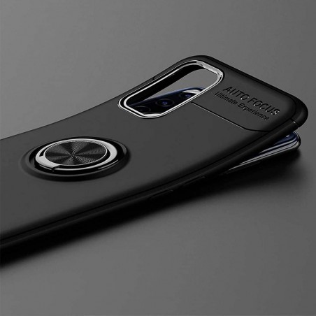 Funda Magnetica Soporte con Anillo Giratorio 360 para Oppo A52 / Oppo A72 Roja