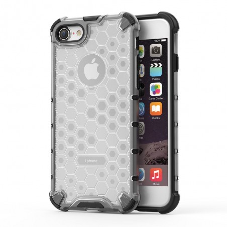 Funda Tipo Honeycomb Armor (Pc+Tpu) Transparente para Iphone SE 2020