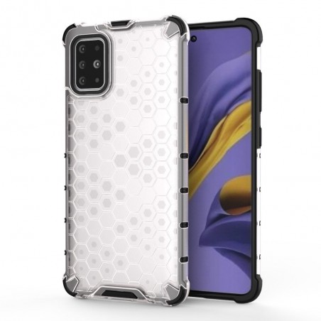 Funda Tipo Honeycomb Armor (Pc+Tpu) Transparente para Samsung Galaxy S20