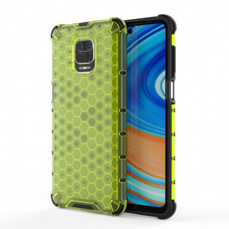 Funda Tipo Honeycomb Armor (Pc+Tpu) Verde para Xiaomi Redmi Note 9S / Note 9 Pro