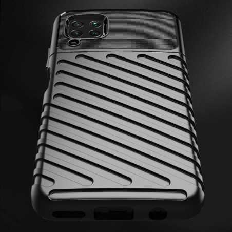 Funda Gel Flexible Thunder Armor Rugged para Huawei P40 Lite color Negra