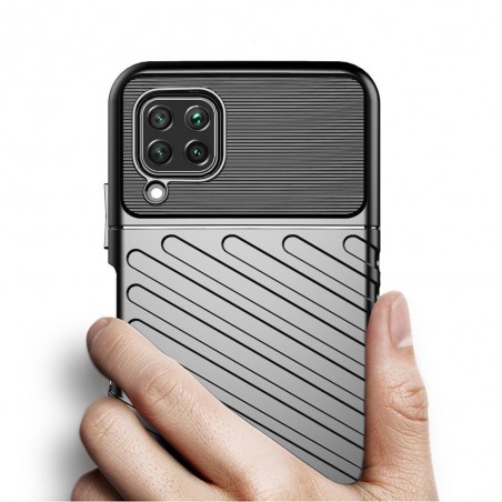 Funda Gel Flexible Thunder Armor Rugged para Huawei P40 Lite color Negra