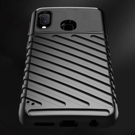 Funda Gel Flexible Thunder Armor Rugged para Samsung Galaxy A20e 5.8 color Negra