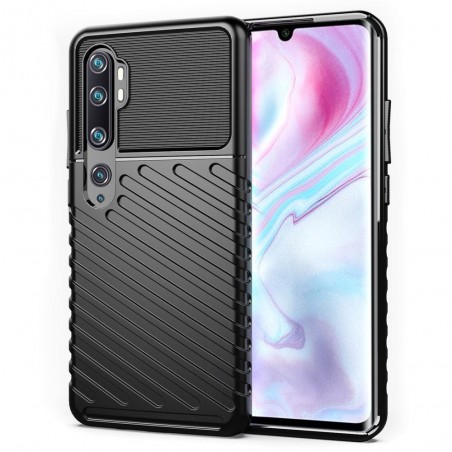 Funda Gel Flexible Thunder Armor Rugged para Xiaomi Mi Note 10 color Negra