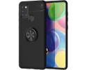 Funda Magnetica Soporte con Anillo Giratorio 360 para Samsung Galaxy A21s Negra