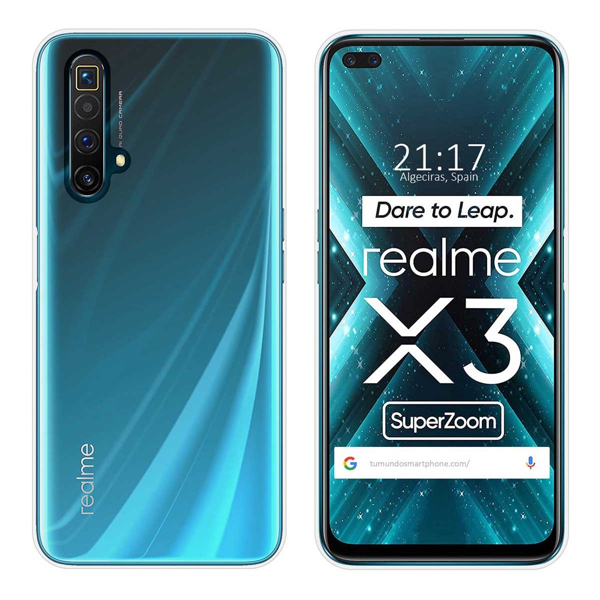 Funda Silicona Gel TPU Transparente para Realme X3 SuperZoom / X50 5G